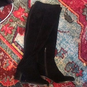 marc fisher over the knee black boots wide calf